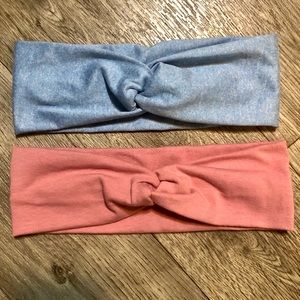Twisted Headband Heather Blue Blush Pink NEW